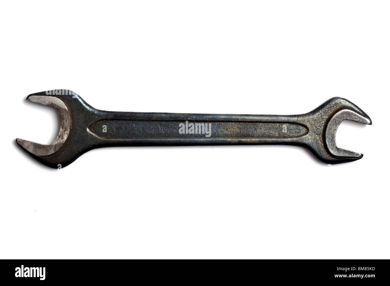 Clé dynamométrique isolé sur fond blanc Banque D'Images