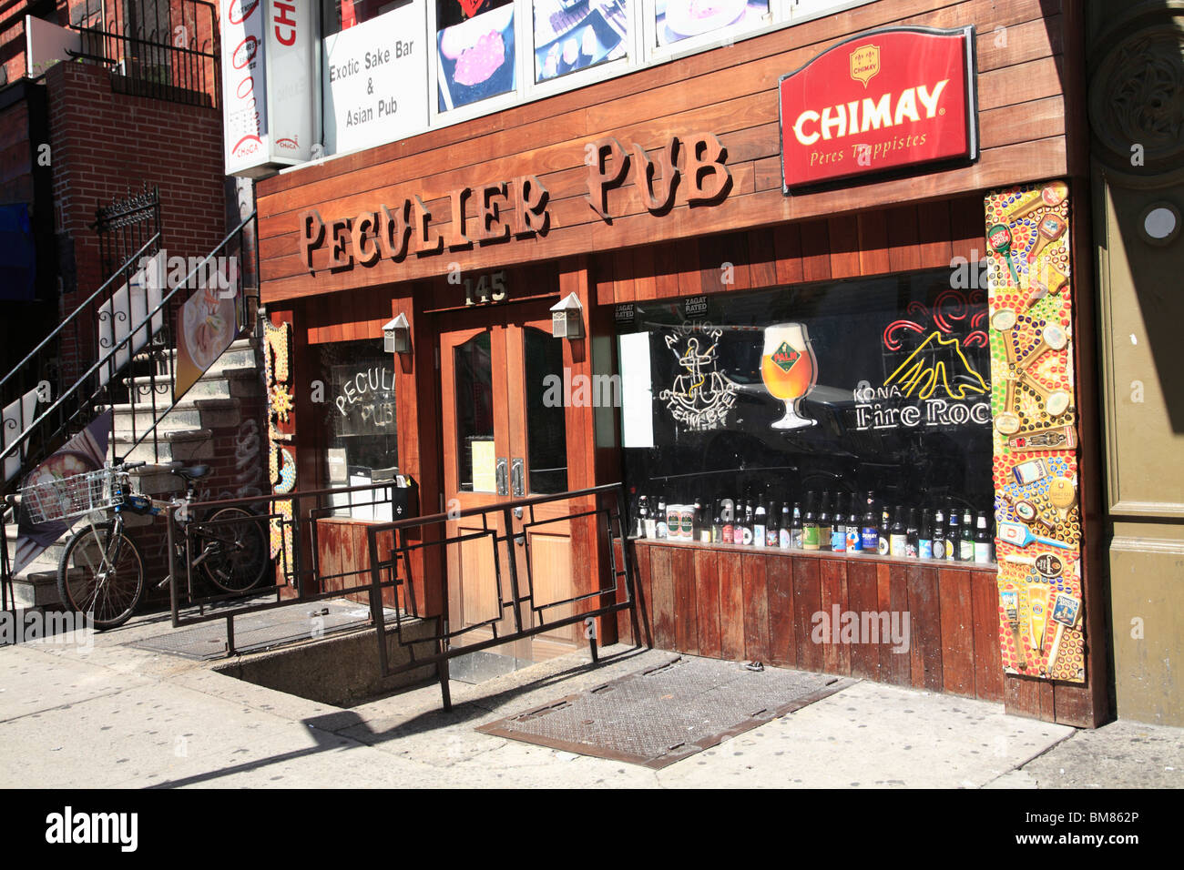 Peculier Pub, Greenwich Village, West Village, à Manhattan, New York City, USA Banque D'Images