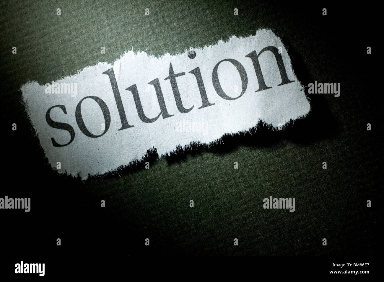 Solution global, concept de solution Banque D'Images