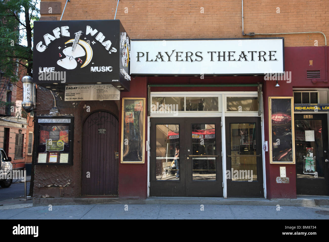Cafe Wha, Players Theatre, Greenwich Village, C, Manhattan, New York City, USA Banque D'Images