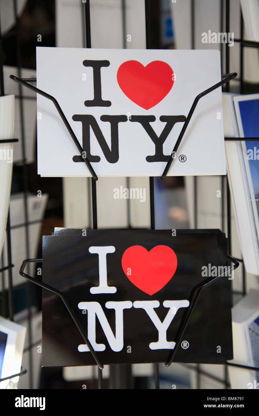 Cartes postales, Greenwich Village, West Village, à Manhattan, New York City, USA Banque D'Images