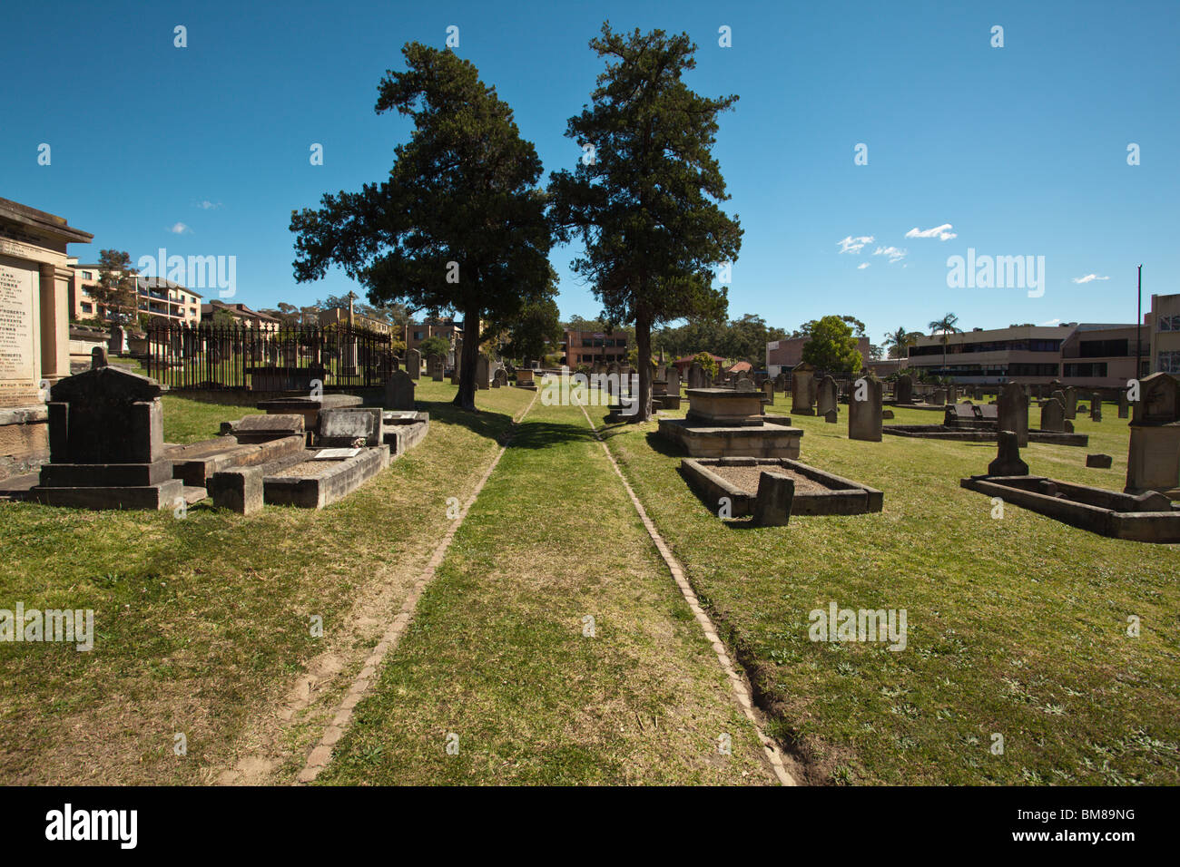 Cimetière St Johns à Parramatta est le plus ancien cimetière européen en Australie Banque D'Images