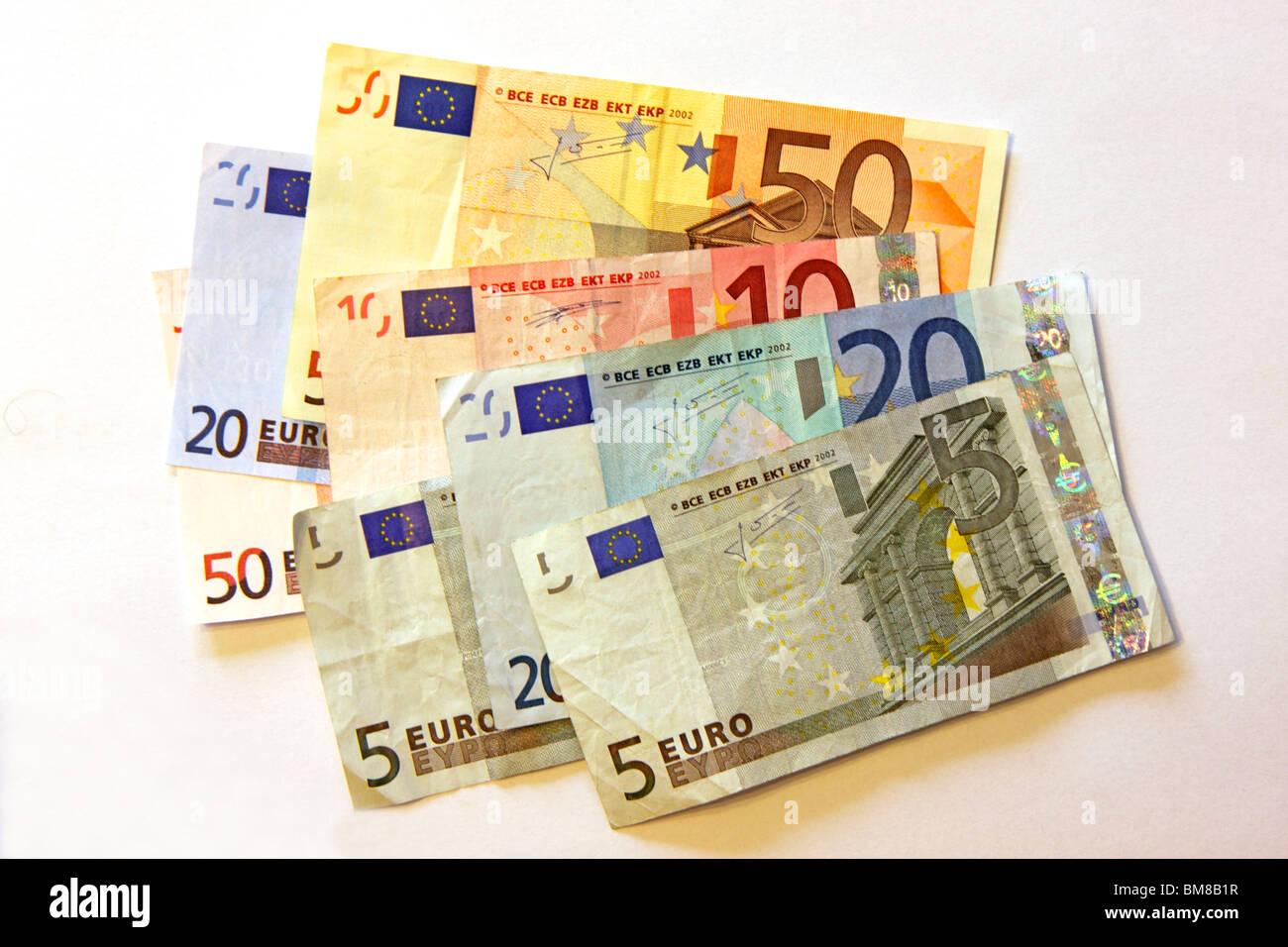 Billets en euros Banque D'Images