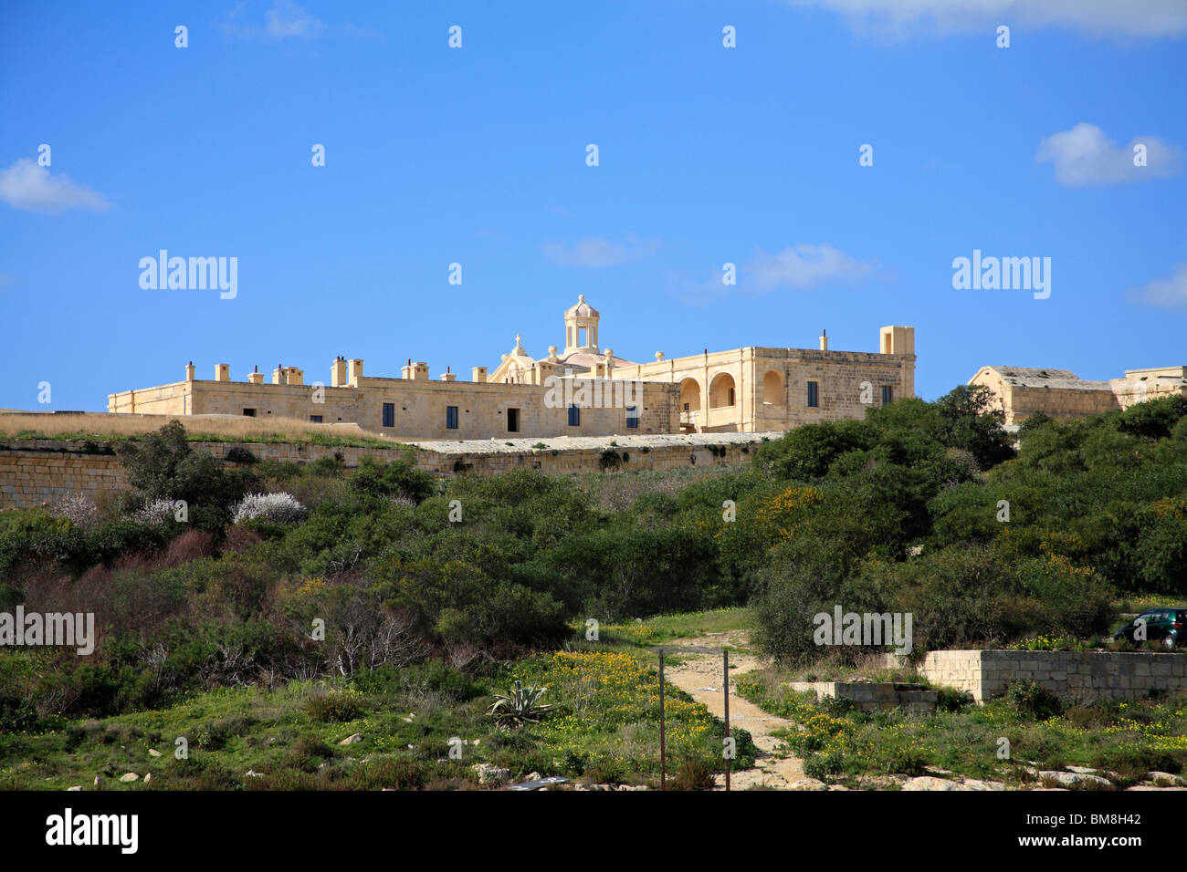 Fort de l'île de Manoel, La Valette, Malte. Point d'Dragutt Banque D'Images