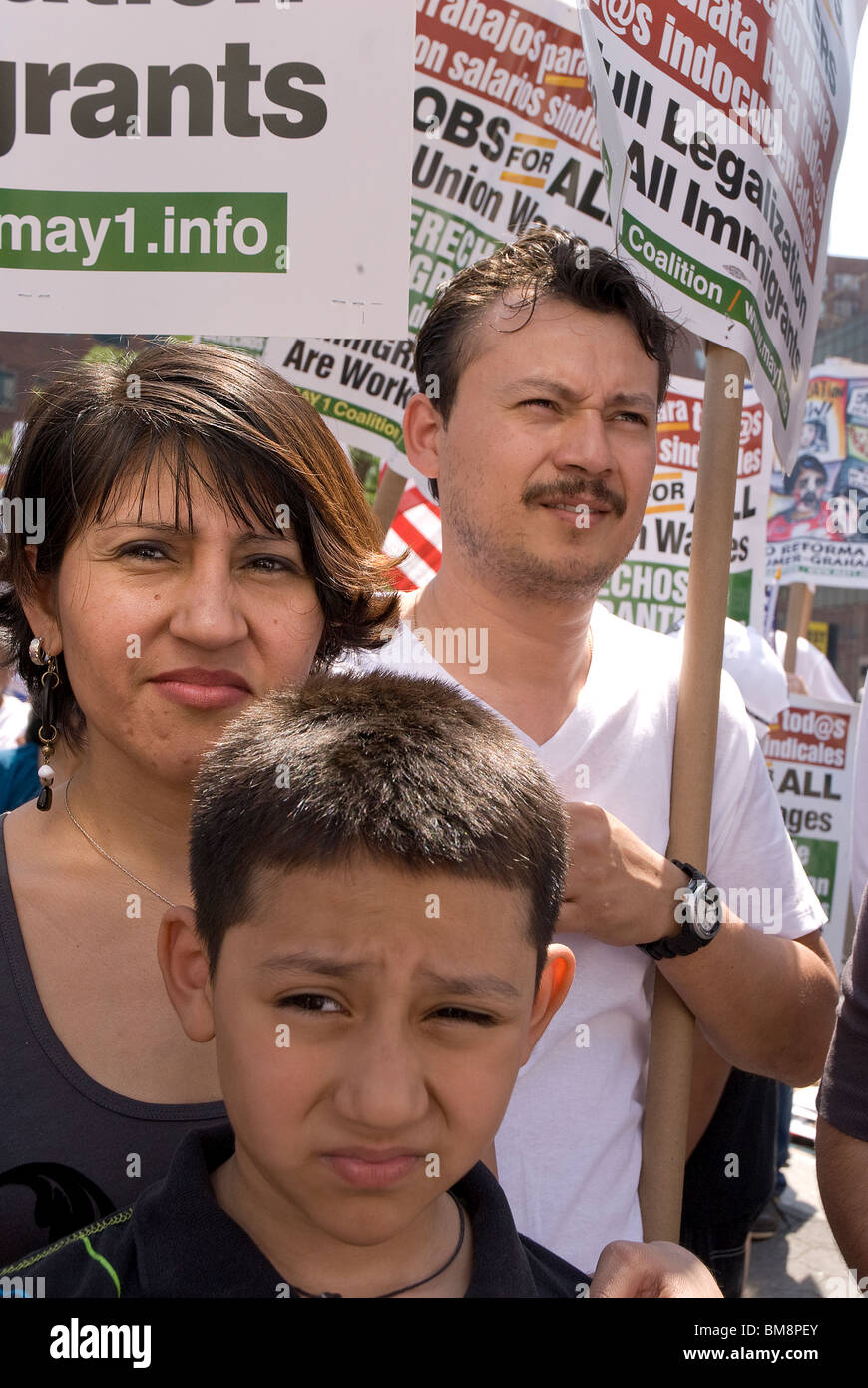 1er mai 2010, l'Arizona , protester contre le projet de loi sénatorial 1070 loi promulguée dans l'état américain de l'Arizona -Voir descrip Banque D'Images
