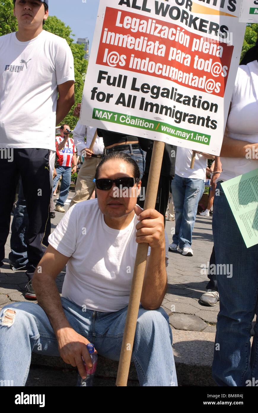 1er mai 2010, l'Arizona , protester contre le projet de loi sénatorial 1070 loi promulguée dans l'état américain de l'Arizona -Voir descrip Banque D'Images