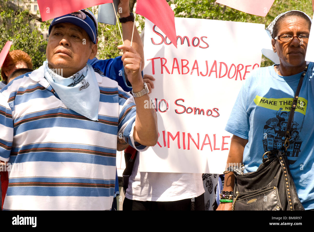 1er mai 2010, l'Arizona , protester contre le projet de loi sénatorial 1070 loi promulguée dans l'état américain de l'Arizona -Voir descrip Banque D'Images