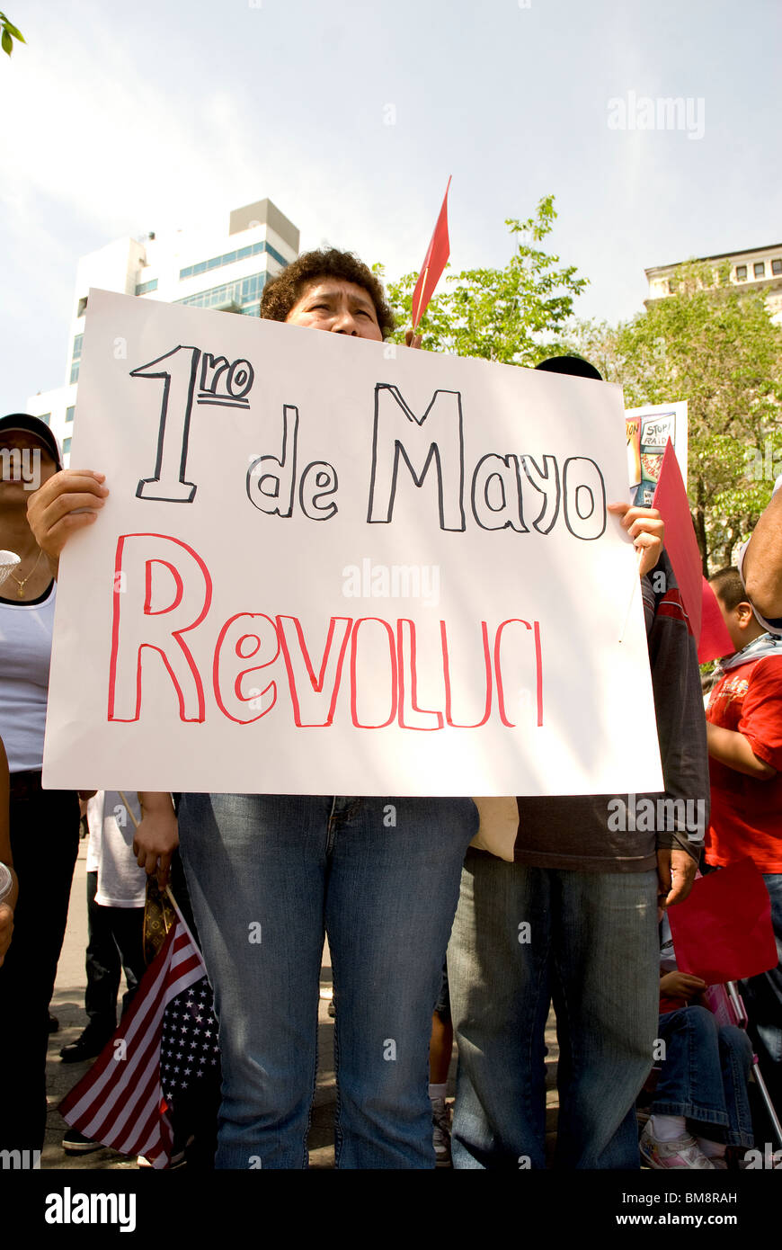 1er mai 2010, l'Arizona , protester contre le projet de loi sénatorial 1070 loi promulguée dans l'état américain de l'Arizona -Voir descrip Banque D'Images