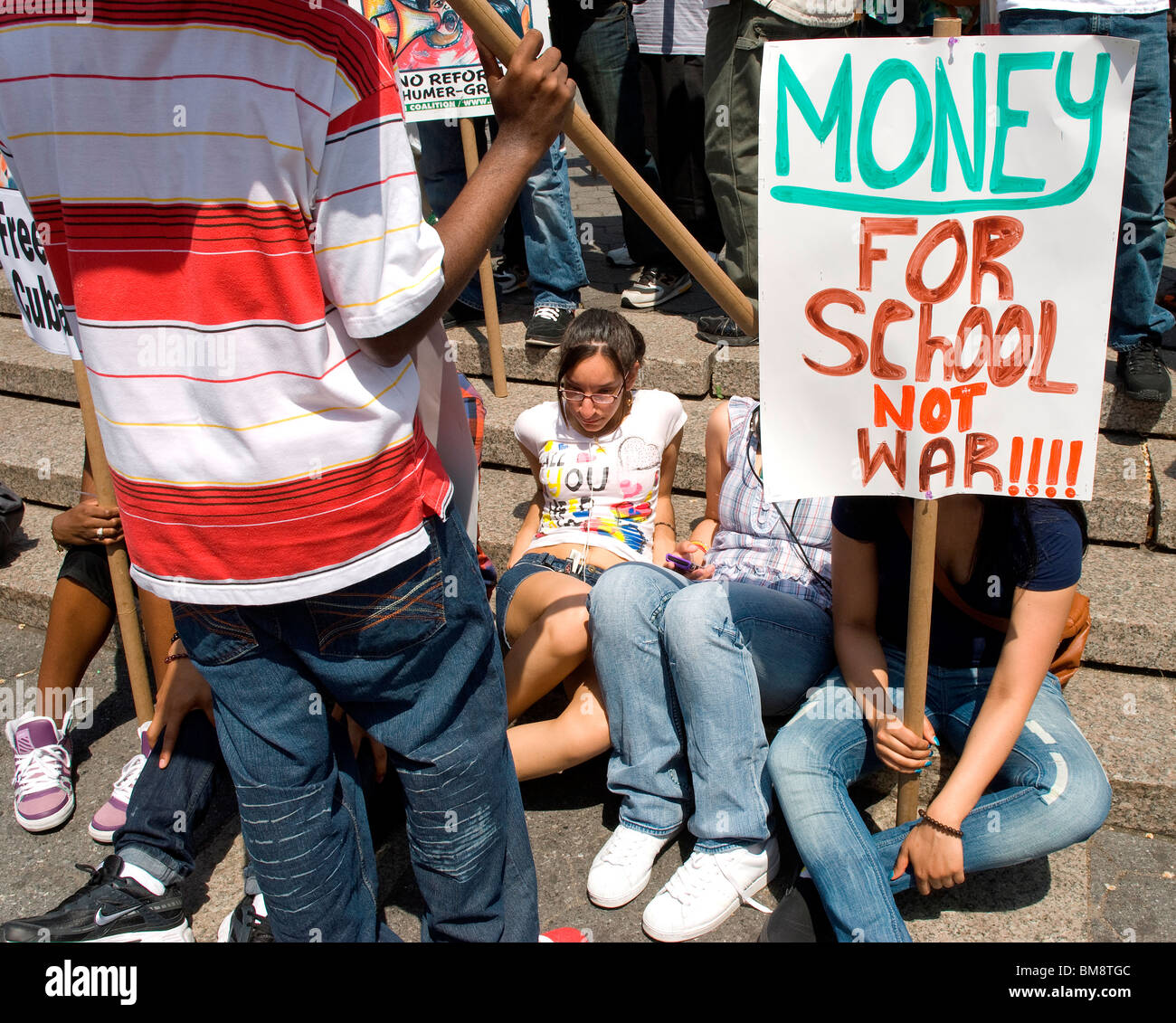 1er mai 2010, l'Arizona , protester contre le projet de loi sénatorial 1070 loi promulguée dans l'état américain de l'Arizona -Voir descrip Banque D'Images