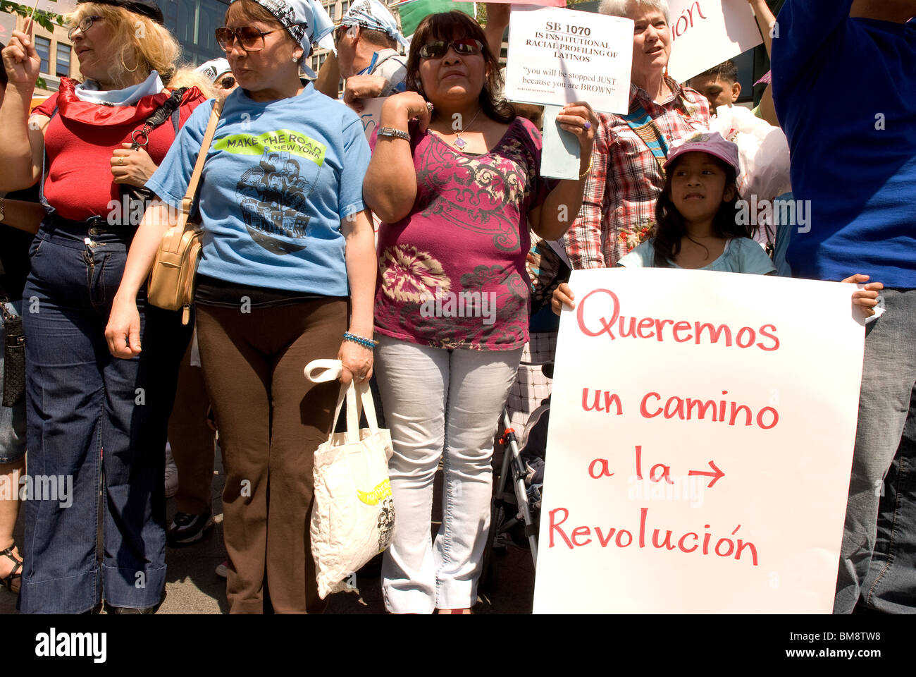 1er mai 2010, l'Arizona , protester contre le projet de loi sénatorial 1070 loi promulguée dans l'état américain de l'Arizona -Voir descrip Banque D'Images
