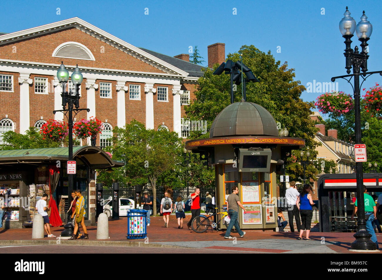 Harvard Square Cambridge Massachusetts Banque D'Images