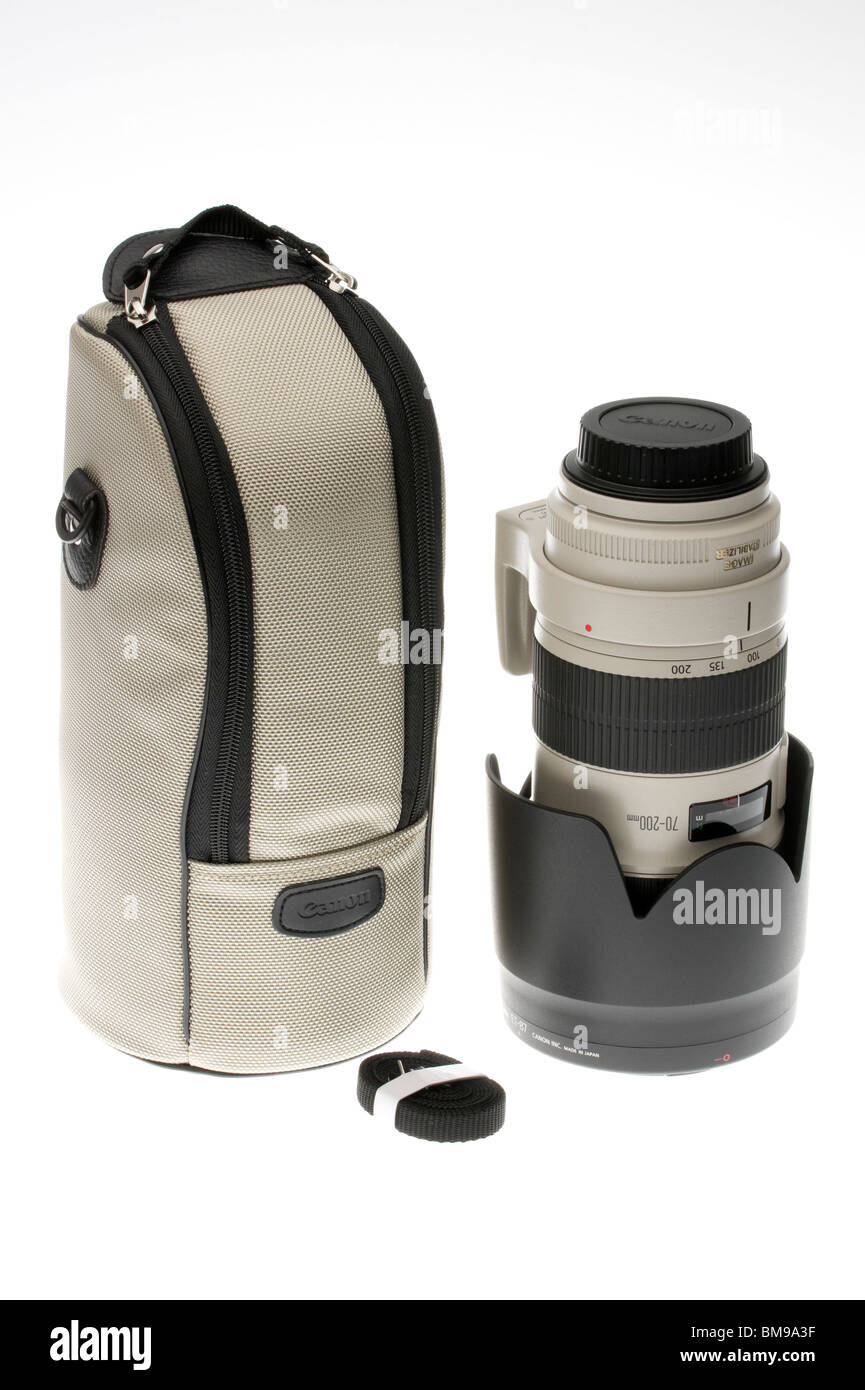 Canon 70-200mm f/2.8 II EST lens 2010 lancement - avec bandoulière Banque D'Images