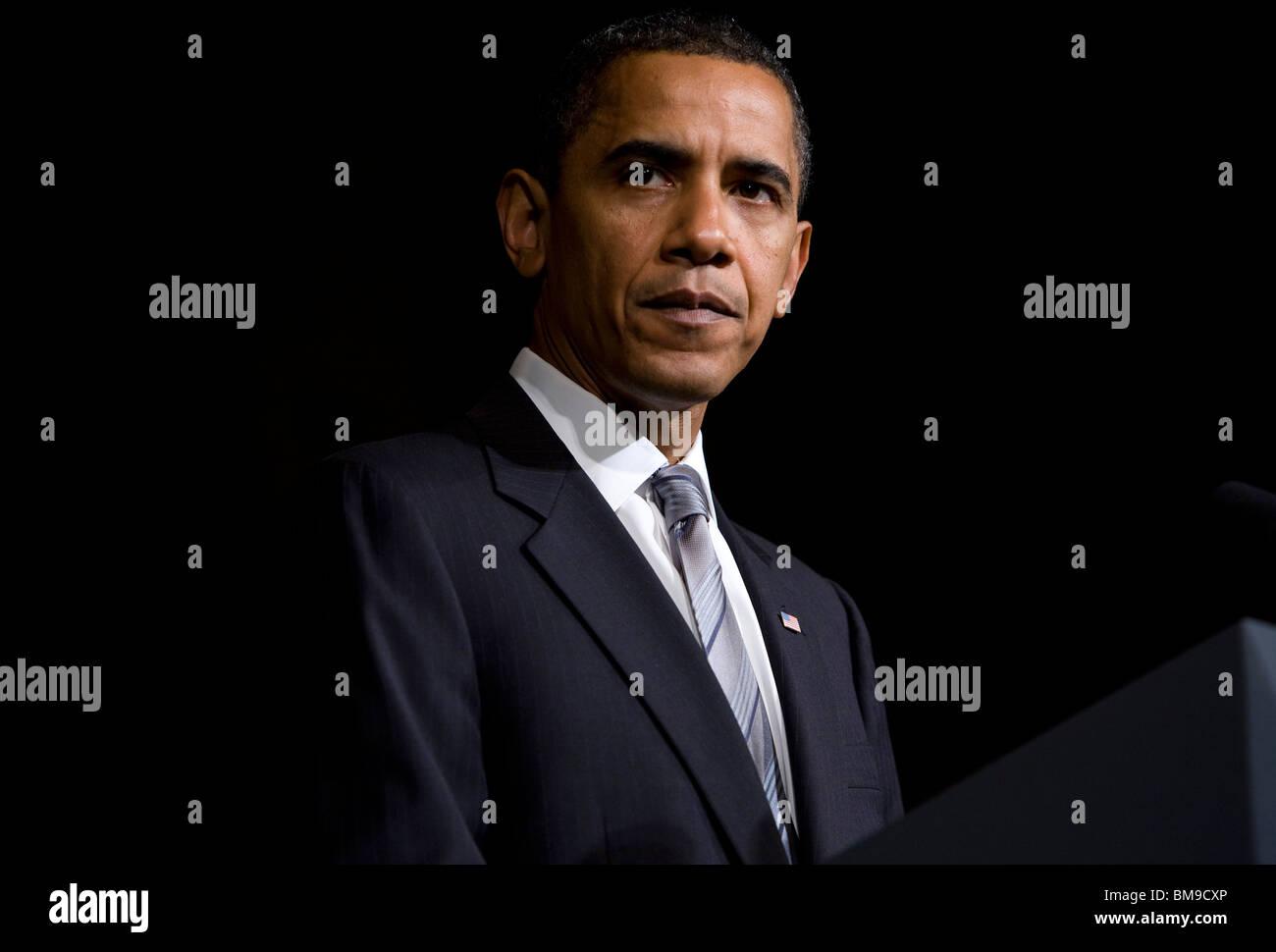 Le président américain Barack Obama. Banque D'Images