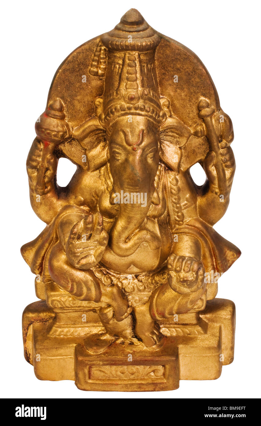 Close-up d'une figurine de Seigneur Ganesha Banque D'Images