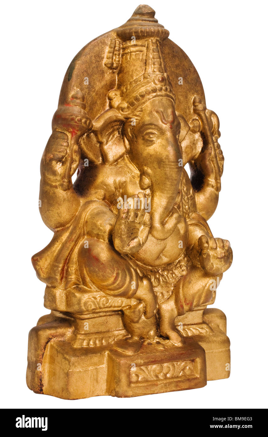 Close-up d'une figurine de Seigneur Ganesha Banque D'Images