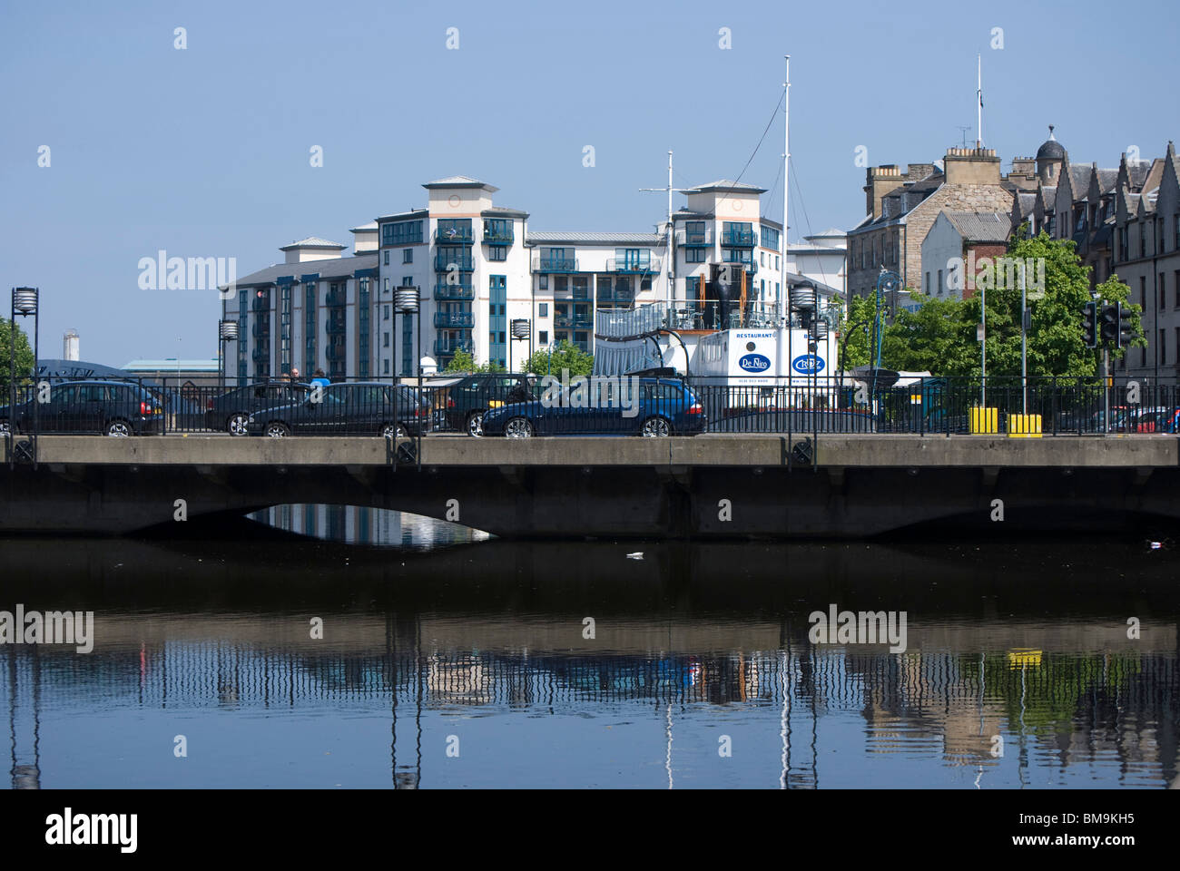 L'eau de Leith, Édimbourg, Écosse. Banque D'Images