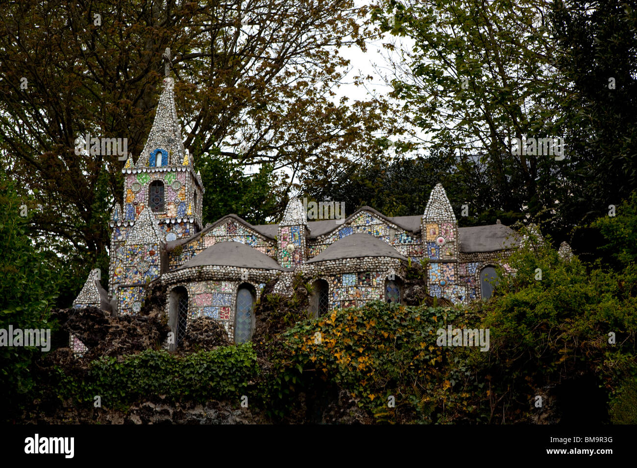 Petite chapelle, Guernesey. Peut-être la plus petite chapelle dans le monde. Banque D'Images