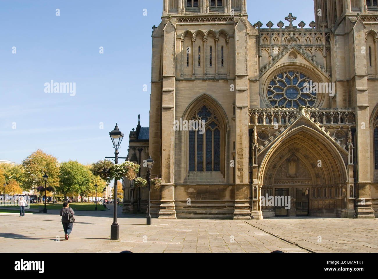 La cathédrale de Bristol, college green, Bristol, UK Banque D'Images