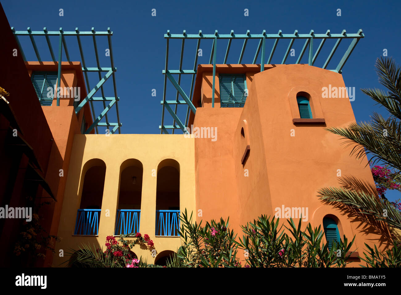 El Gouna : architecture arabe Banque D'Images