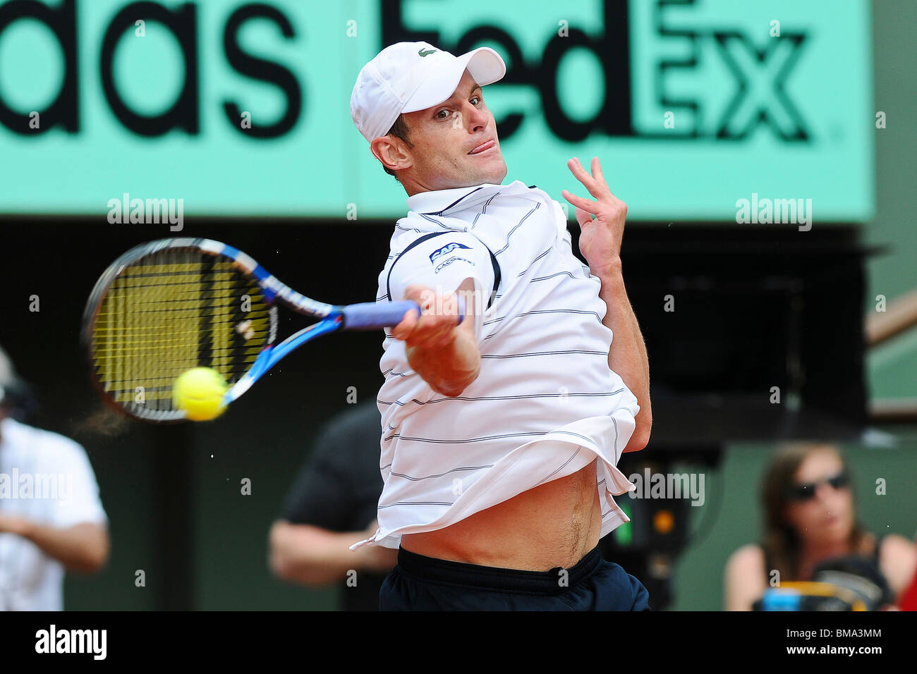 Andy Roddick (USA) qui participent à l'Open de France 2010 Banque D'Images
