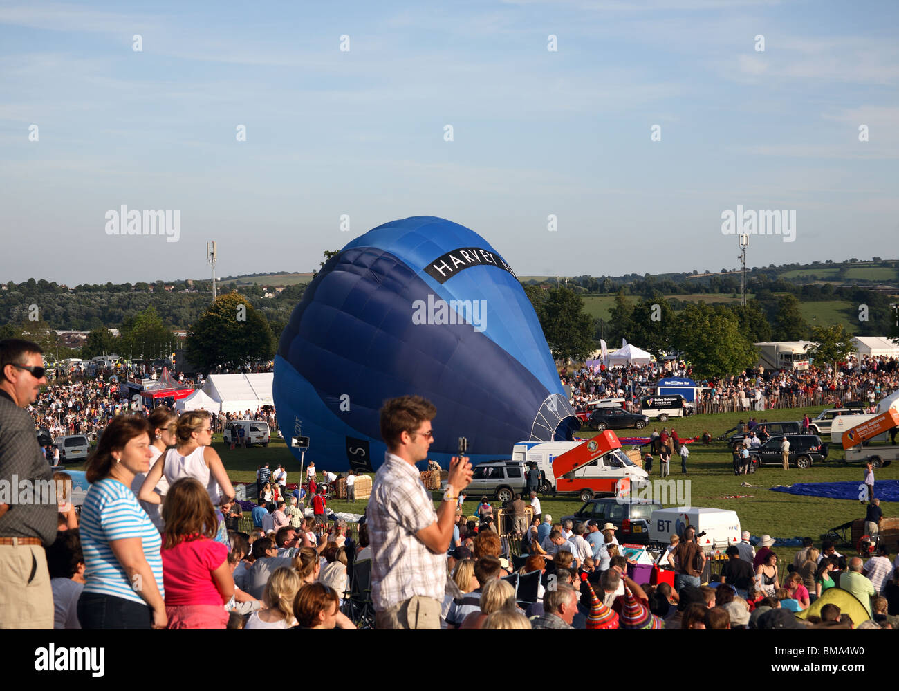 Foule à Bristol Balloon Fiesta 2009 Banque D'Images