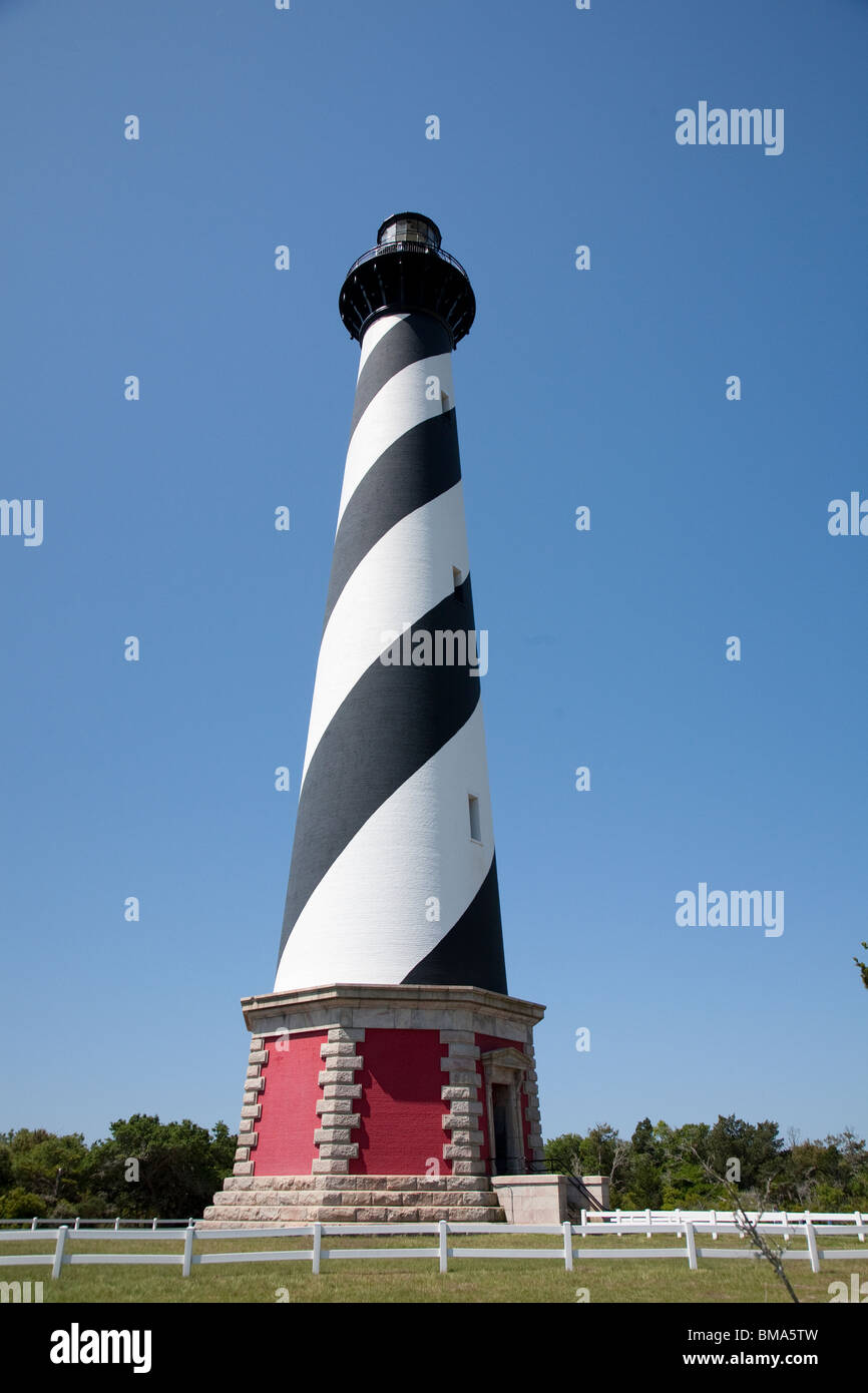 Le phare de Cape Hatteras, Cape Hatteras National Seashore, Manteo, North Carolina Banque D'Images