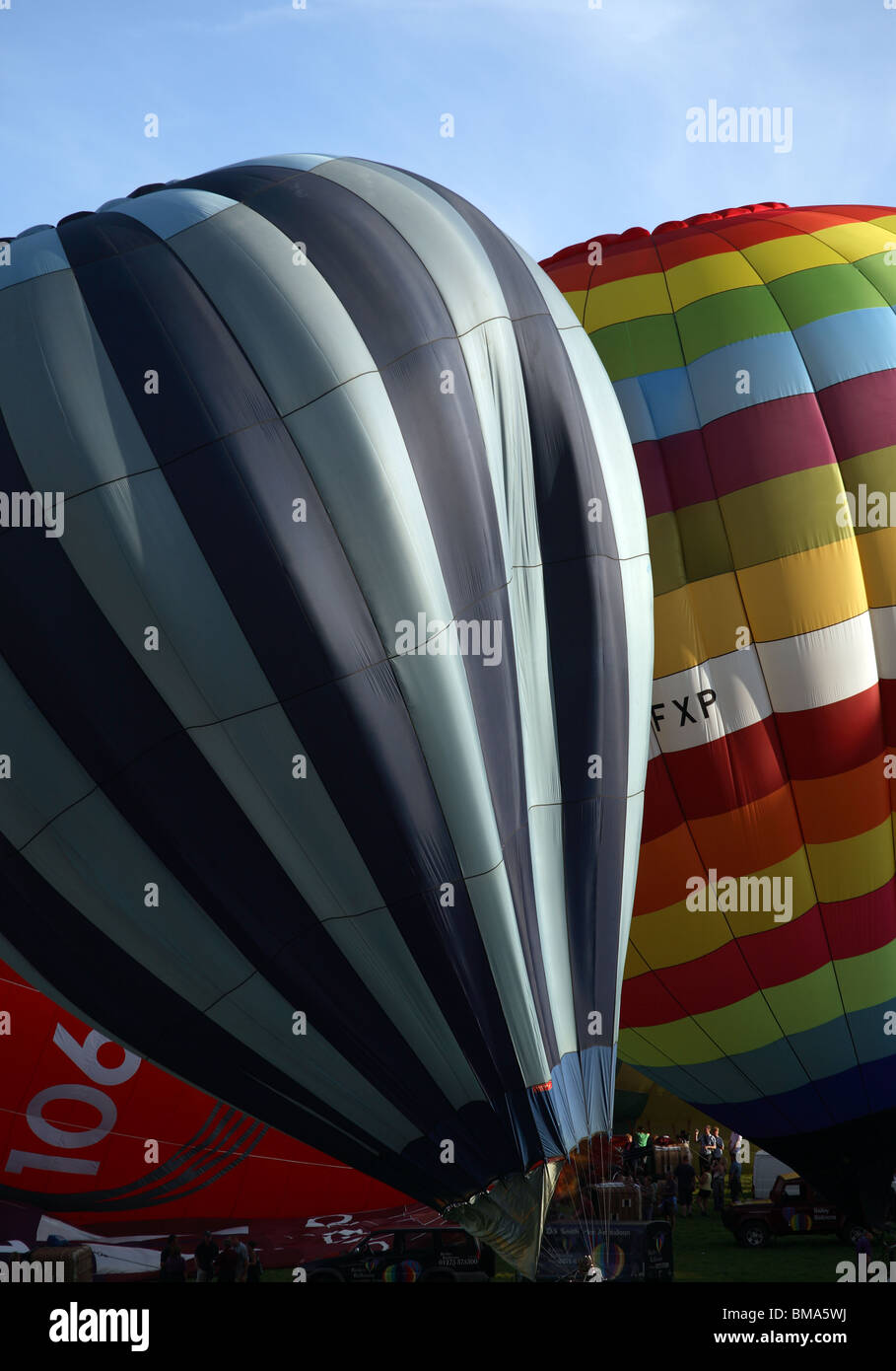 L'inflation de montgolfières Bristol Balloon Fiesta 2009 Banque D'Images