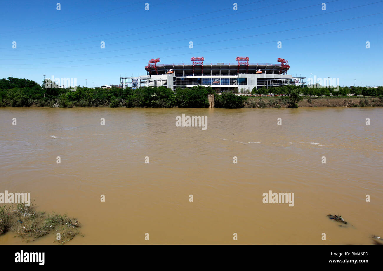 Avis de LP Field, stade de Nashville et accueil des Tennessee Titans, à Nashville, Tennessee, le samedi 8 mai 2010. Banque D'Images