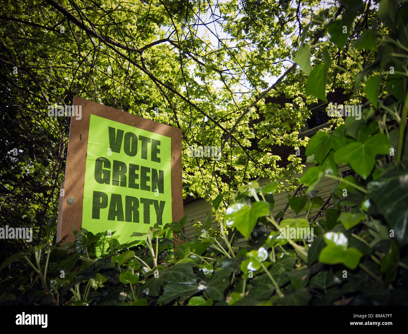 Le Parti Vert pour l'élection générale de 2010 Banque D'Images