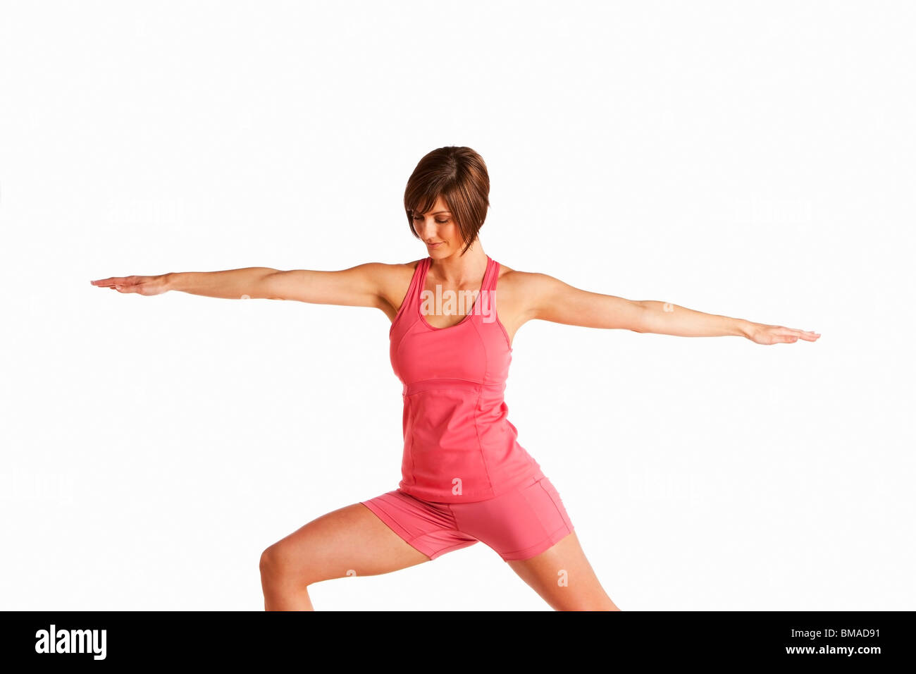 Woman in Studio Banque D'Images