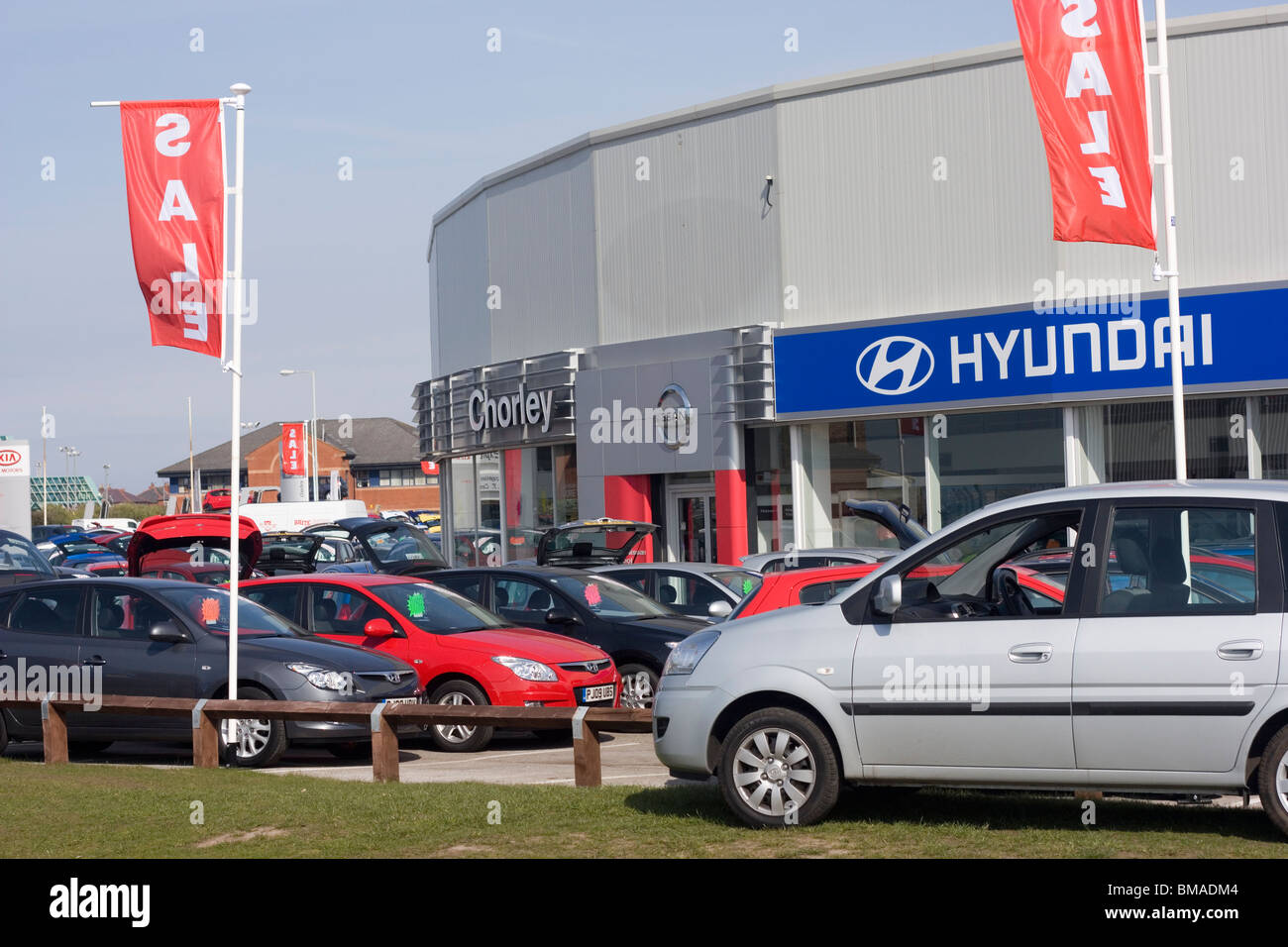 Concessionnaire Hyundai Banque D'Images