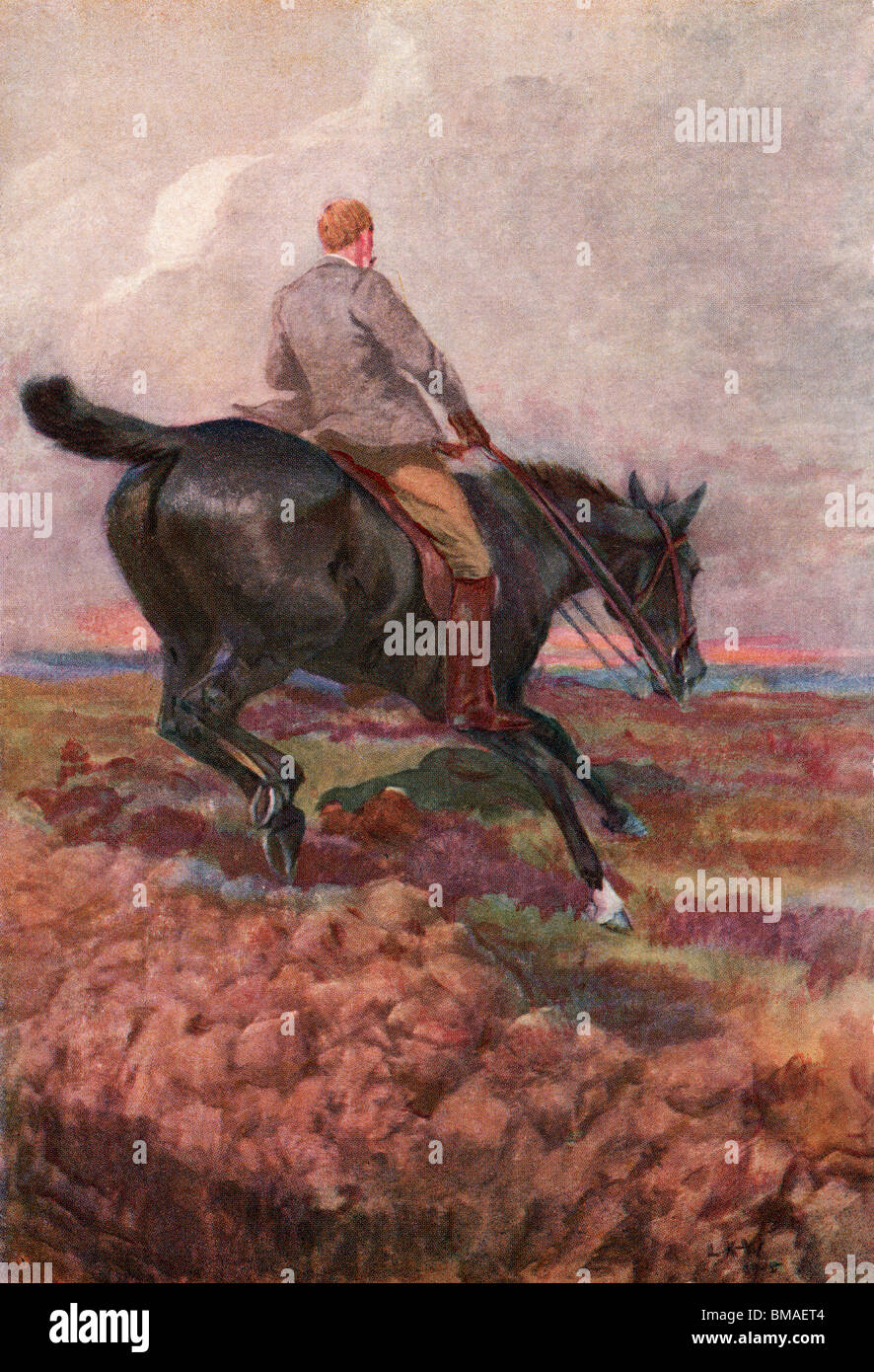 Maintenant, Auster, faites de votre mieux. Illustration par Lucy Kemp Welch de la beauté noire par A. Sewell publié en 1915. Banque D'Images