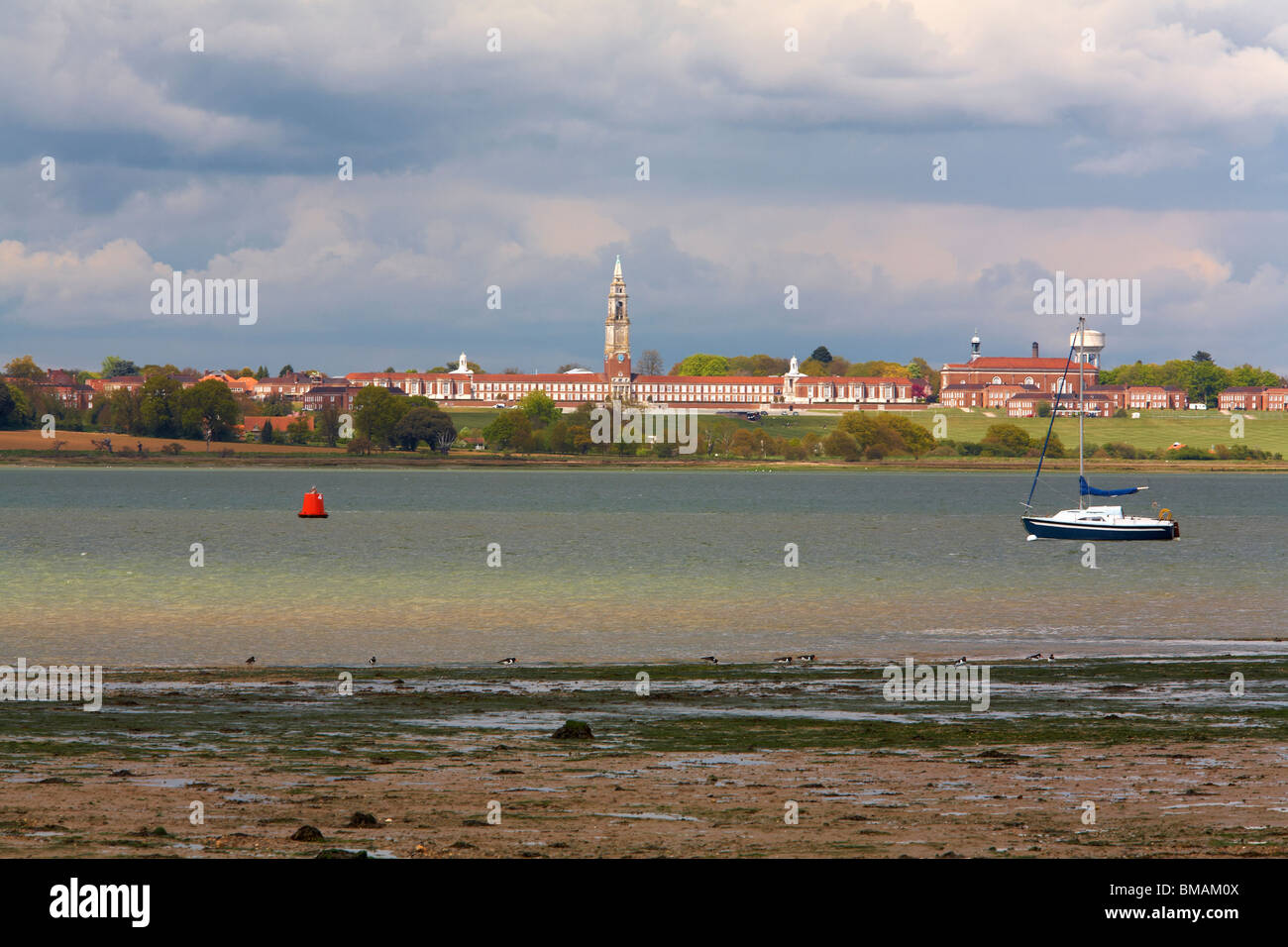 Grande-bretagne Angleterre Suffolk Frontières Essex Wrabness Rivière Stour à l'école à l'Hôpital Royal à Holbrook Banque D'Images