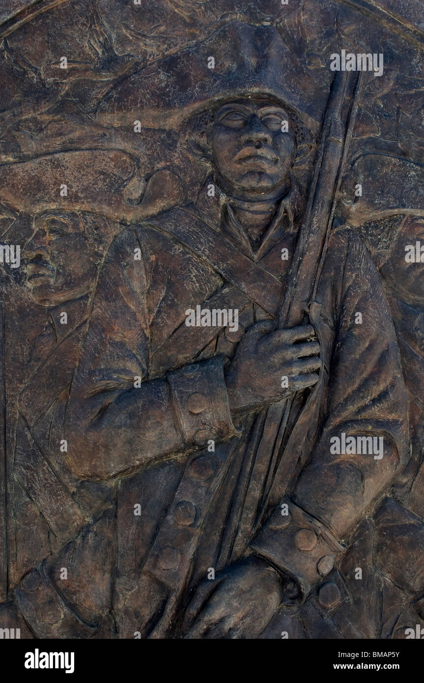 La mémoire des soldats de la guerre révolutionnaire afro-américaines à Valley Forge, Pennsylvanie. Photographie numérique Banque D'Images