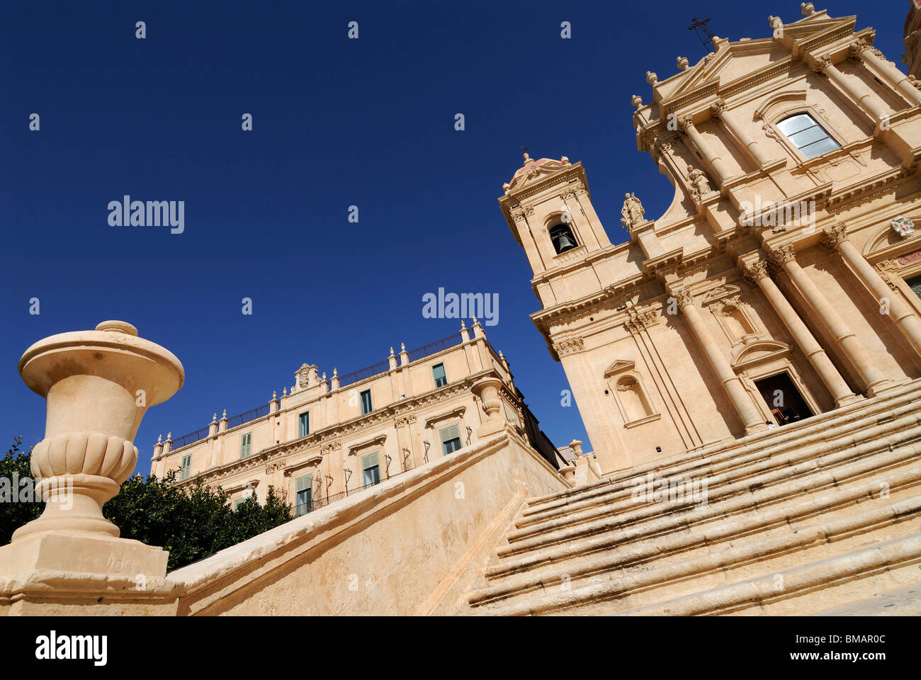 Noto. La Sicile. L'Italie. Duomo. Banque D'Images