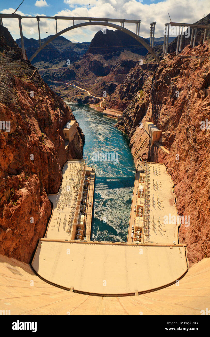 Le monde célèbre Dam-Boulder Hoover City, Nevada, USA. Banque D'Images