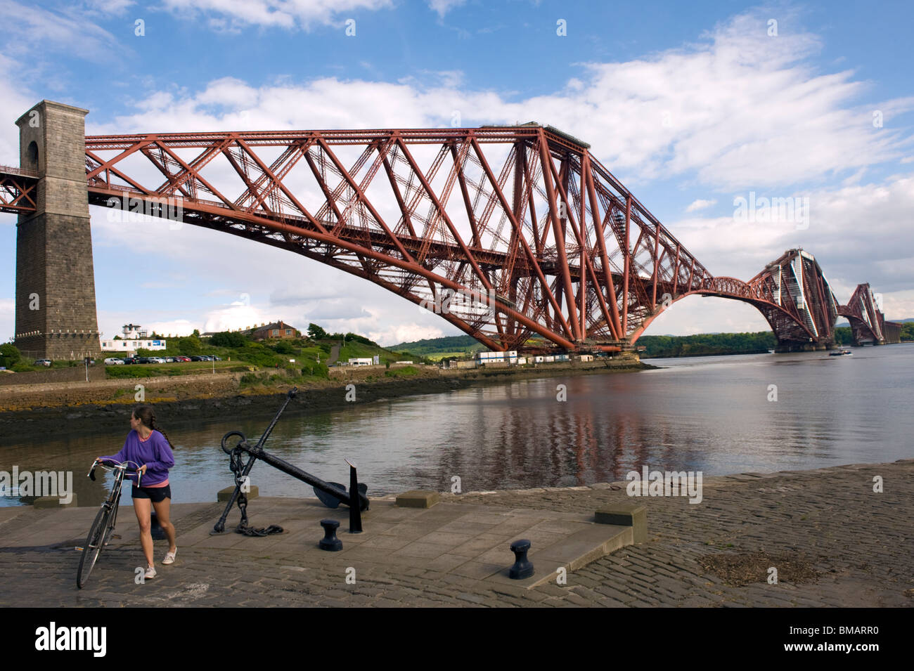 Forth Railway Bridge, North Queensferry Banque D'Images