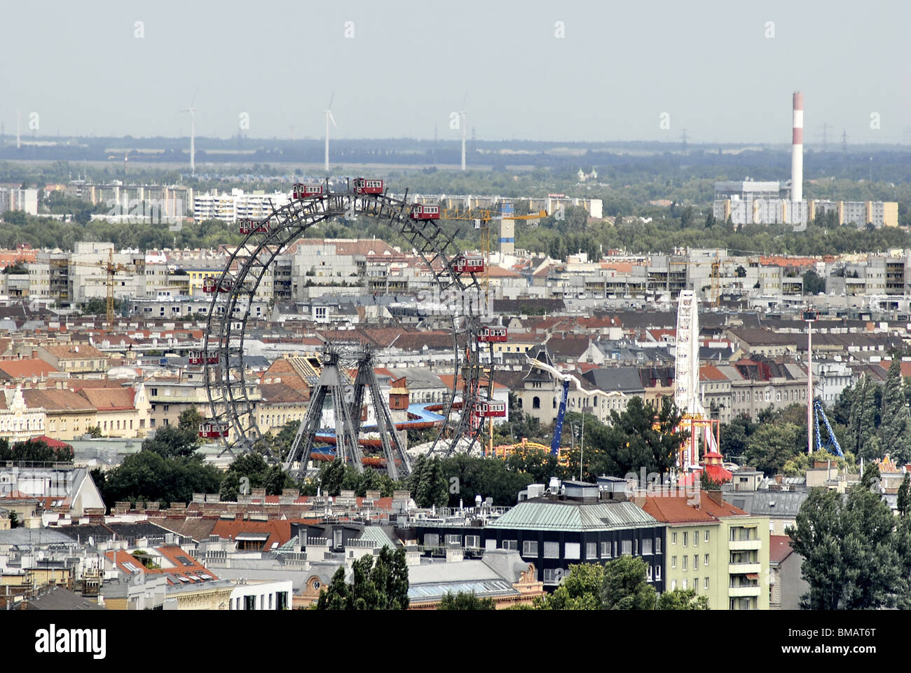 Panorama de Vienne - paysage urbain de la capitale autrichienne. Vu de Stephansdom. Banque D'Images