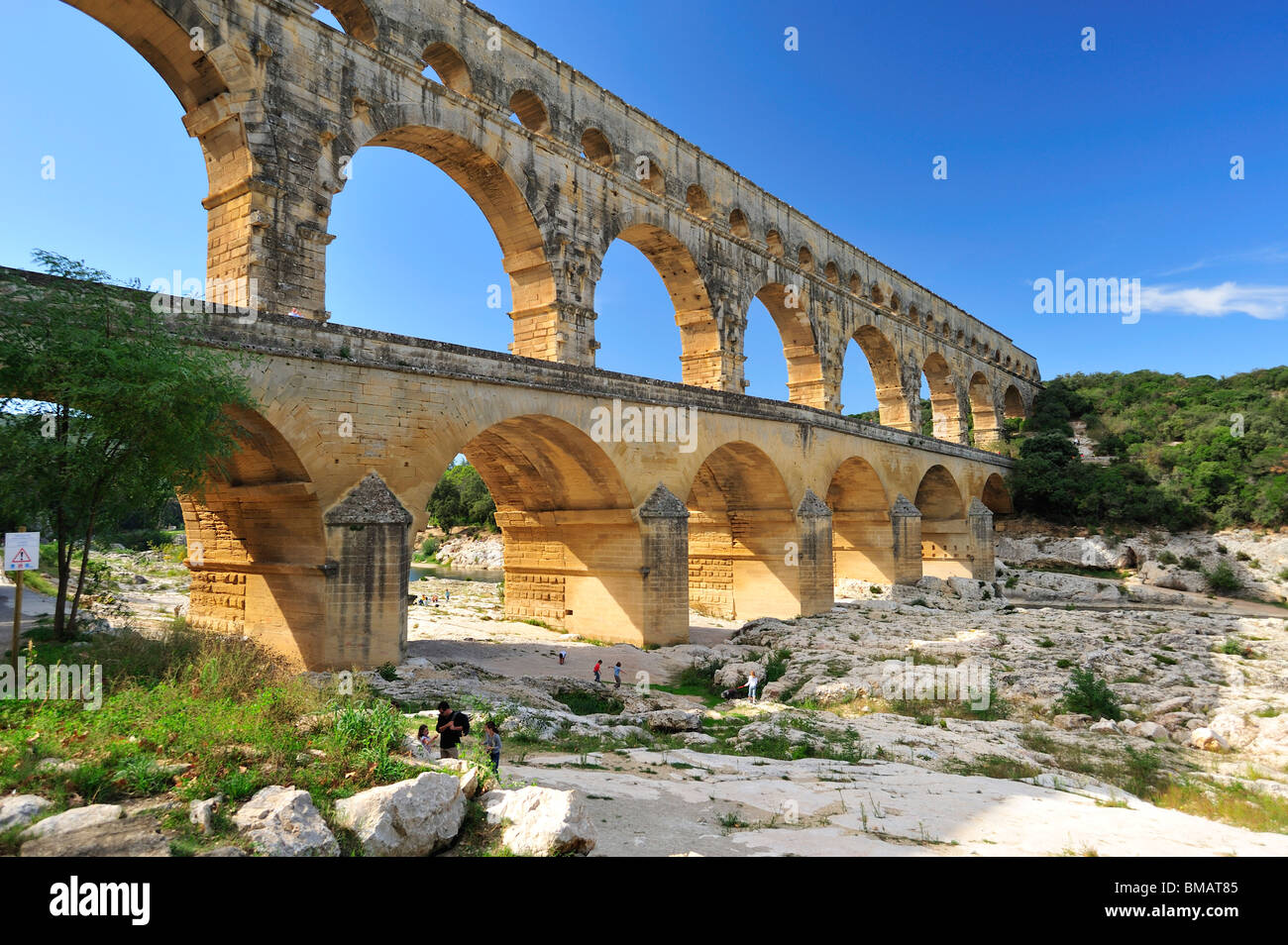 Pont du Gard, Languedoc-Roussillon, France Banque D'Images