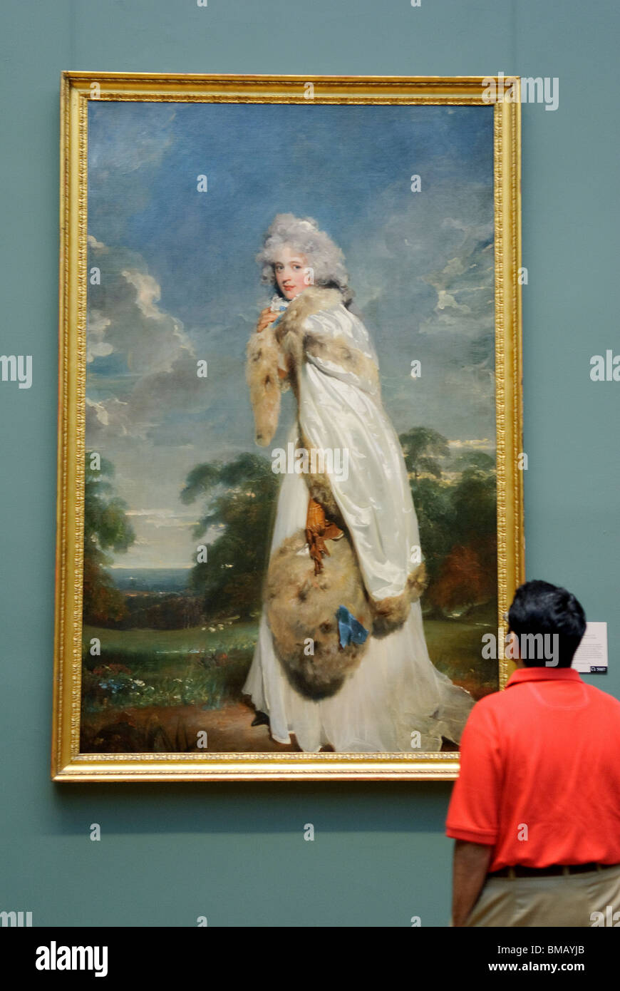 Elizabeth Farren, plus tard Comtesse de Derby, 1790, par Sir Thomas Lawrence, Metropolitan Museum of Art, New York City Banque D'Images