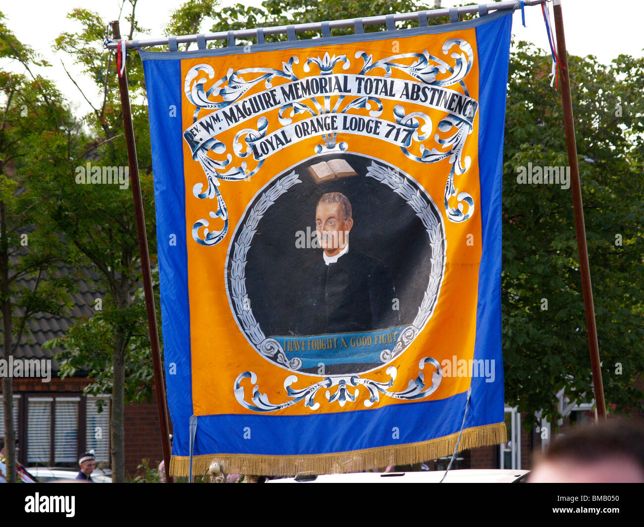 Orangefest, 12 juillet 2009 défilé Orange à travers le centre de Belfast. L'un des nombreux défilés en Irlande du Nord. Banque D'Images