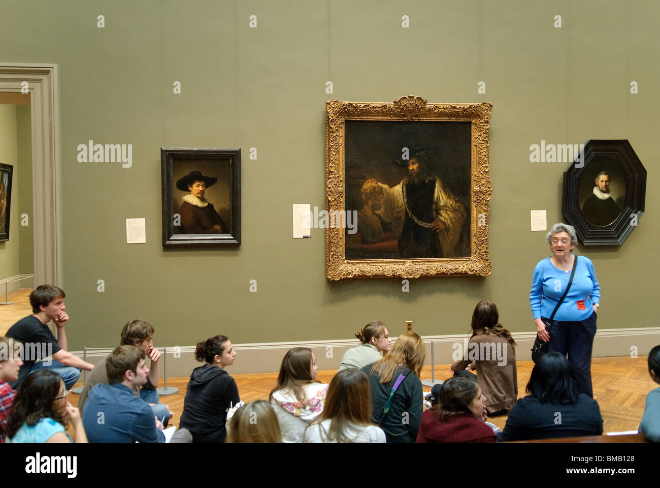 Aristote avec un buste d'Homère, 1653, de Rembrandt Rembrandt van Rijn, Metropolitan Museum of Art, New York City Banque D'Images