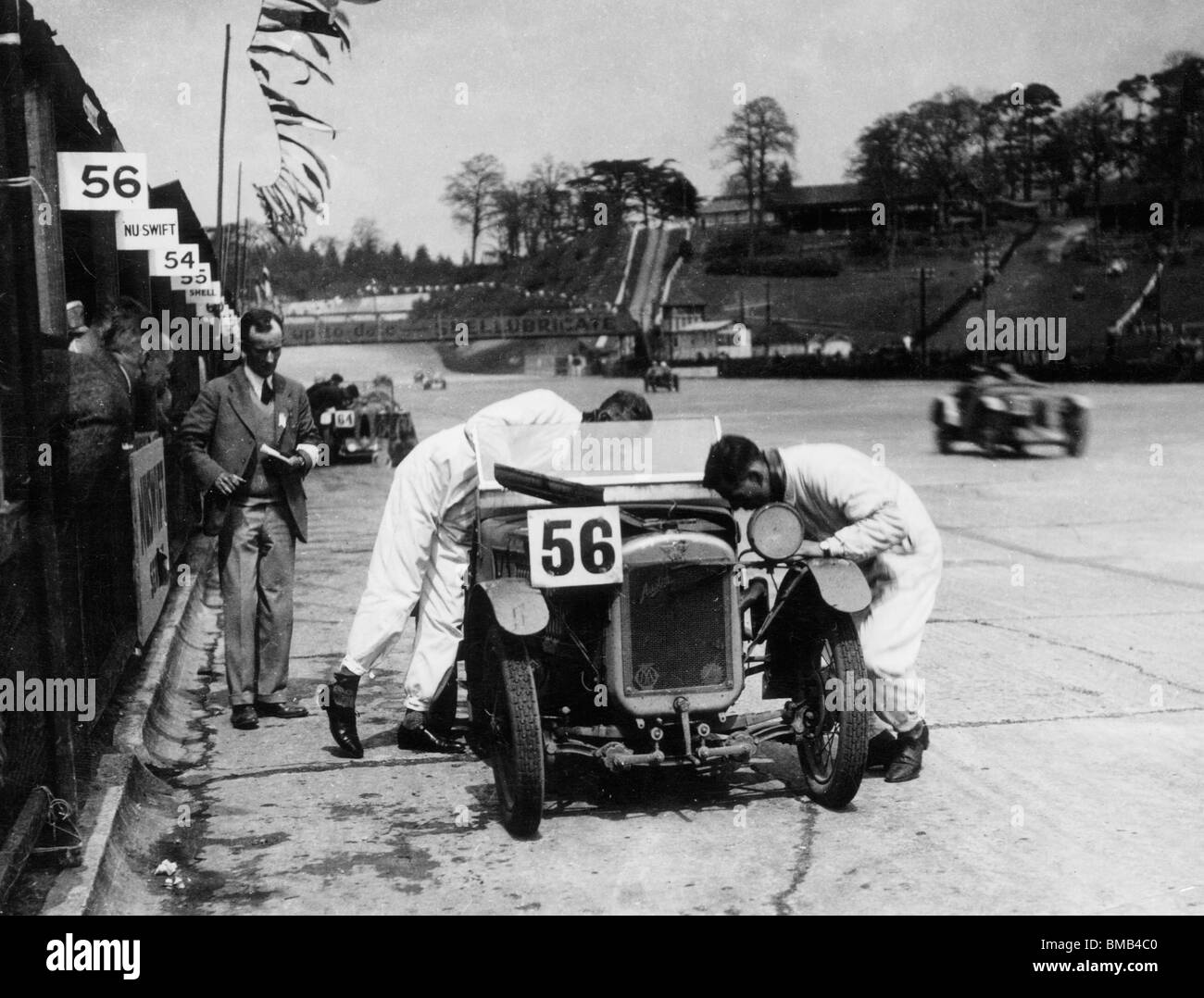 Austin 7 Ulster Works voiture pendant 12 Double à Brooklands course Mai 1930. Banque D'Images