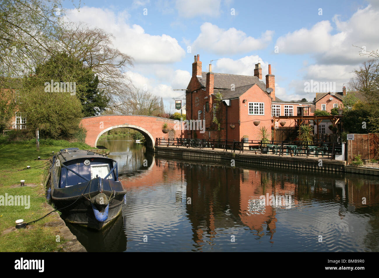 La navigation du public house inn barrow upon soar leicestershire Banque D'Images