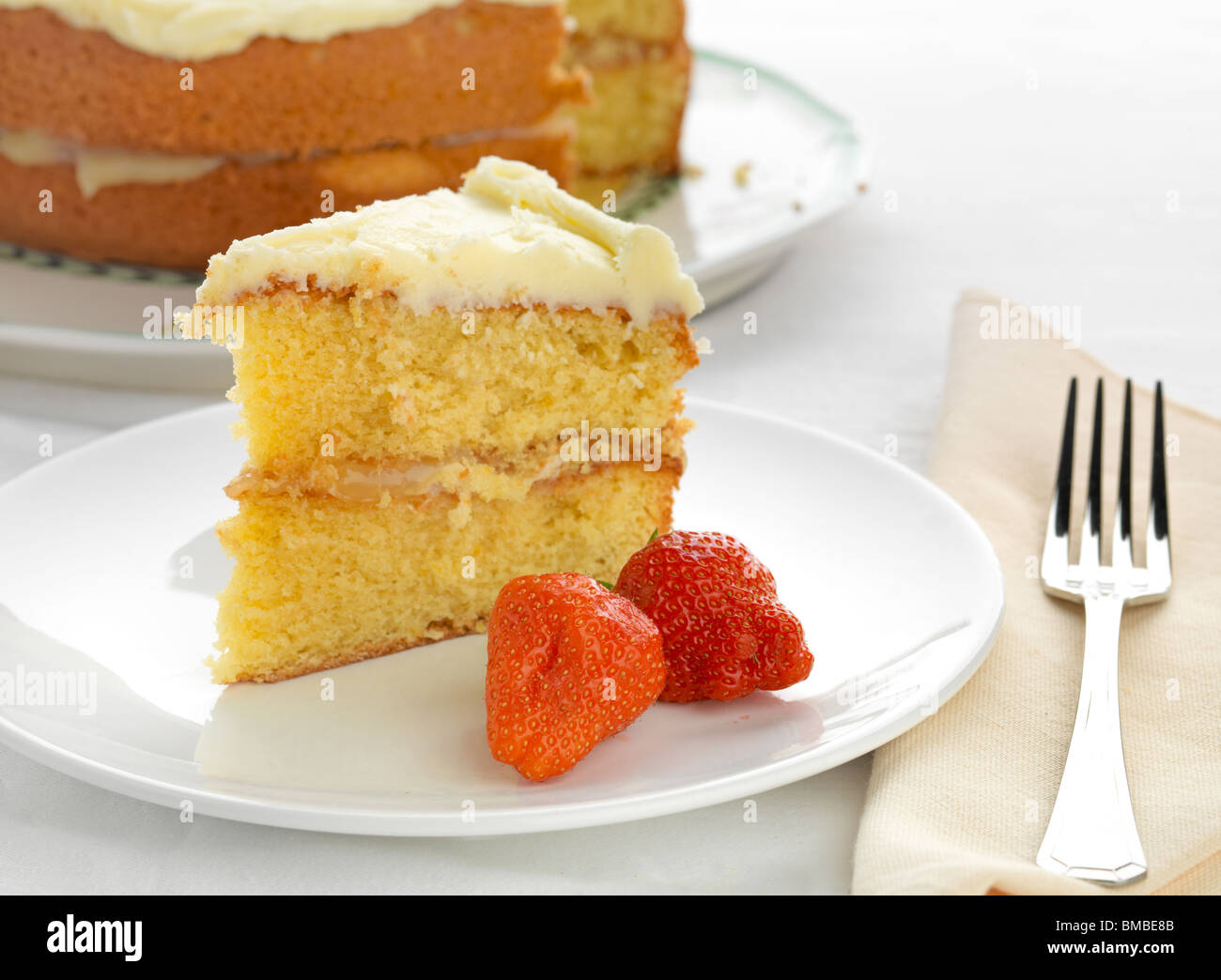cake au citron Banque D'Images