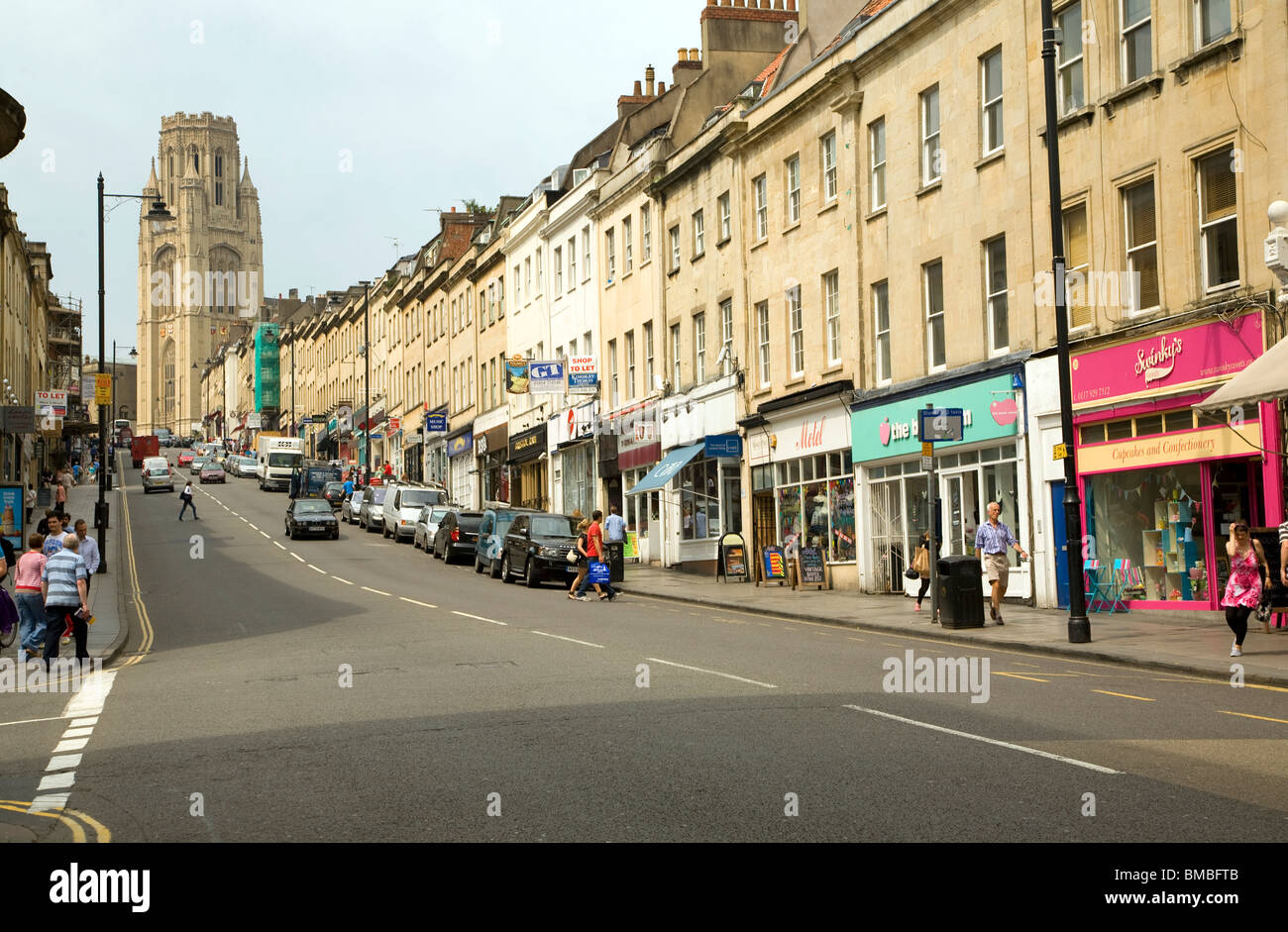 Bâtiments géorgiens Park Street, Bristol Banque D'Images