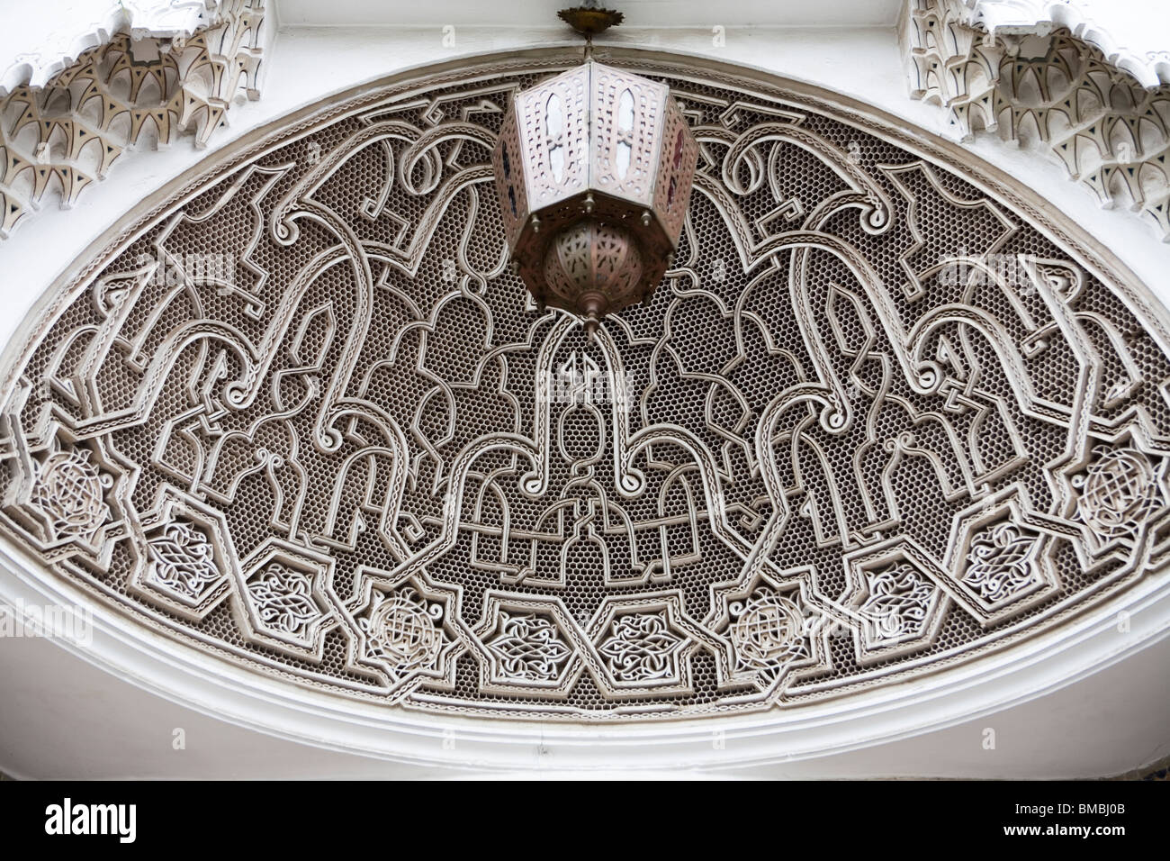 Détail du porche , Marrakech , Maroc , Afrique du Nord Banque D'Images