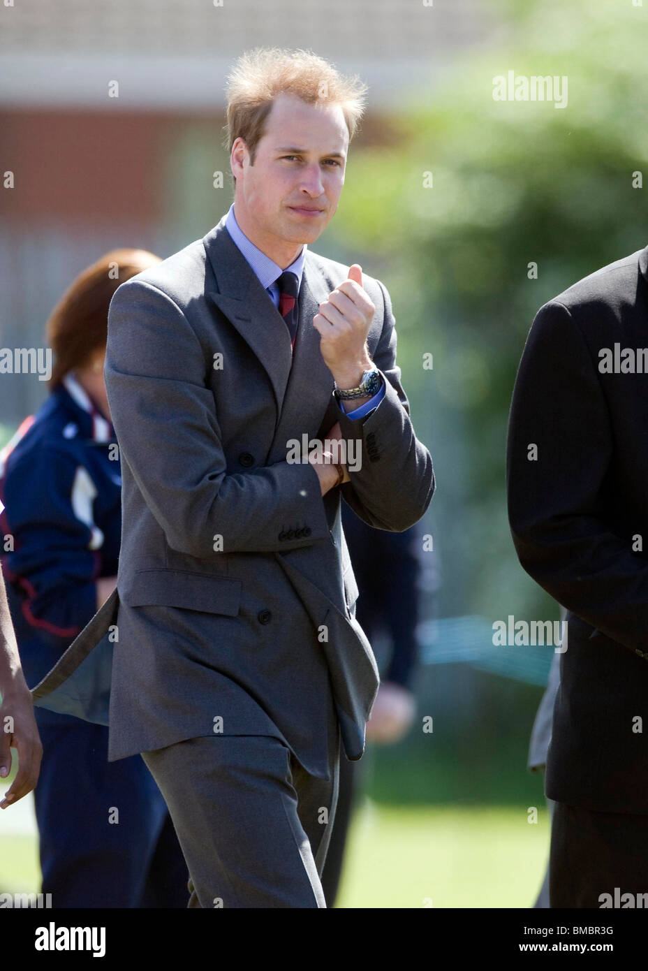 Le Prince William de la Grande-Bretagne, le Président, l'Association de football, visites Kingshurst FC sportifs dans les Midlands de l'Ouest Banque D'Images