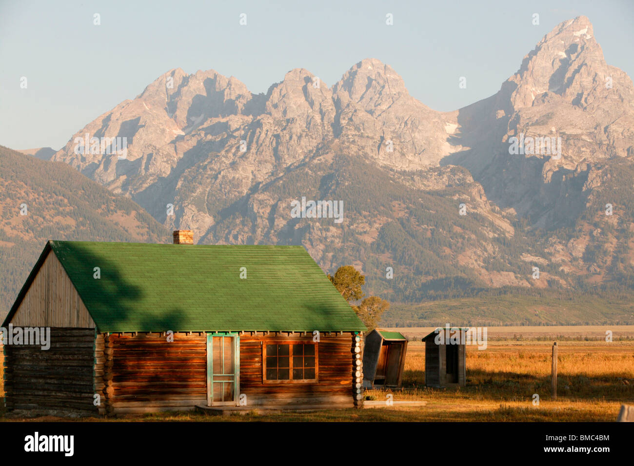 Tôt le matin, la lumière dans le Grand Teton National Park Banque D'Images