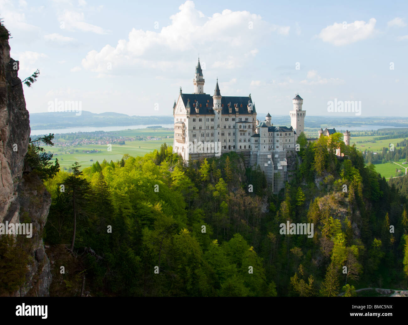 Le château de Neuschwanstein en Bavière, Allemagne Banque D'Images